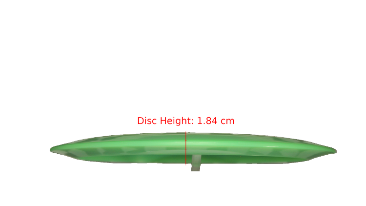 Pie Pan Discs Baker's Blend Hype Distance Driver Profile View