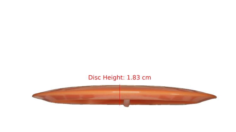 Pie Pan Discs Baker's Blend Hype Distance Driver Profile View