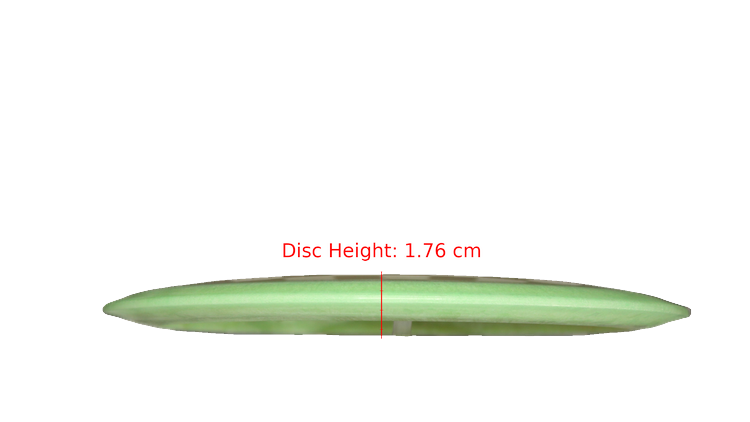 Pie Pan Discs Made in Ohio Puff Hype Distance Driver Profile View
