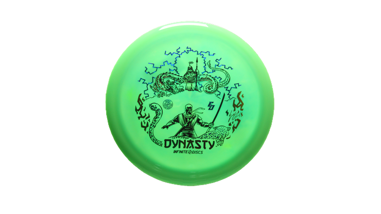 Infinite Discs 2025 Eric Oakley Signature Series Swirly S-Blend Dynasty Fairway Driver Front View