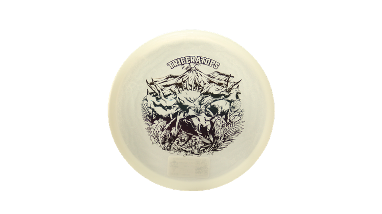 Dino Discs Egg Shell Glow Triceratops Putter Front View