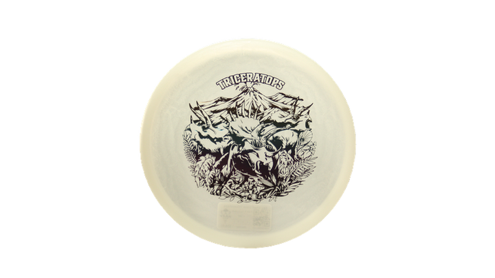 Dino Discs Egg Shell Glow Triceratops Putter Front View