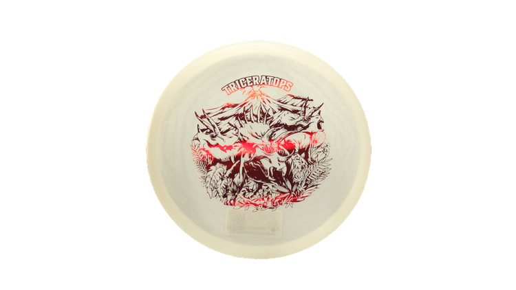 Dino Discs Egg Shell Glow Triceratops Putter Front View