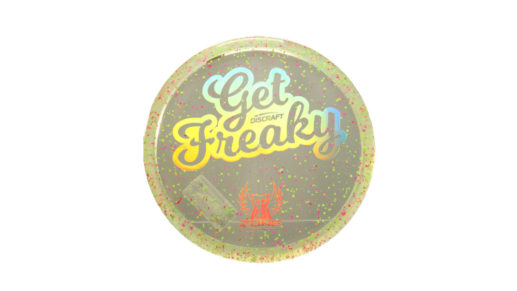 Discraft Brodie Smith Get Freaky Z FLX Confetti Zone Putter Front View