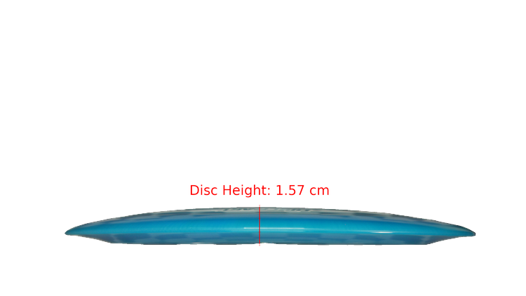 Discraft Ricky Wysocki Signature Series Z Nuke Distance Driver Profile View