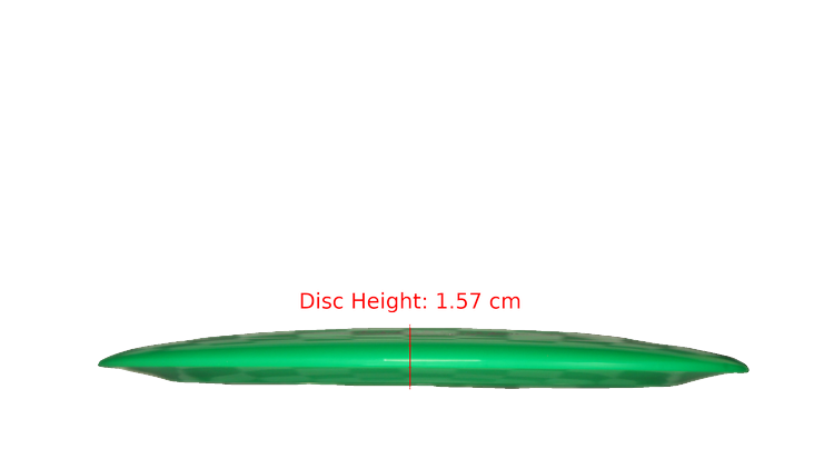 Discraft Ricky Wysocki Signature Series Z Nuke Distance Driver Profile View