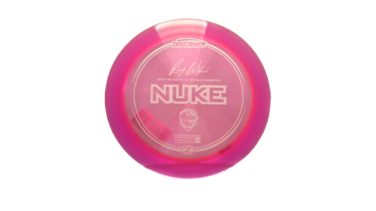 Discraft Ricky Wysocki Signature Series Z Nuke Distance Driver Front View