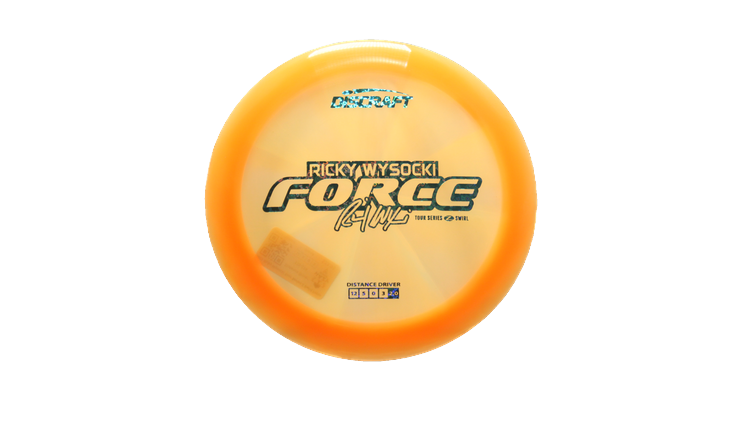 Discraft 2025 Ricky Wysocki Tour Series Z Swirl Force Distance Driver Front View