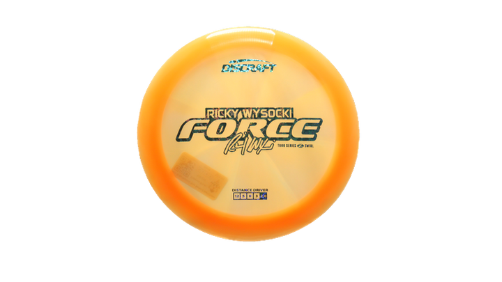 Discraft 2025 Ricky Wysocki Tour Series Z Swirl Force Distance Driver Front View