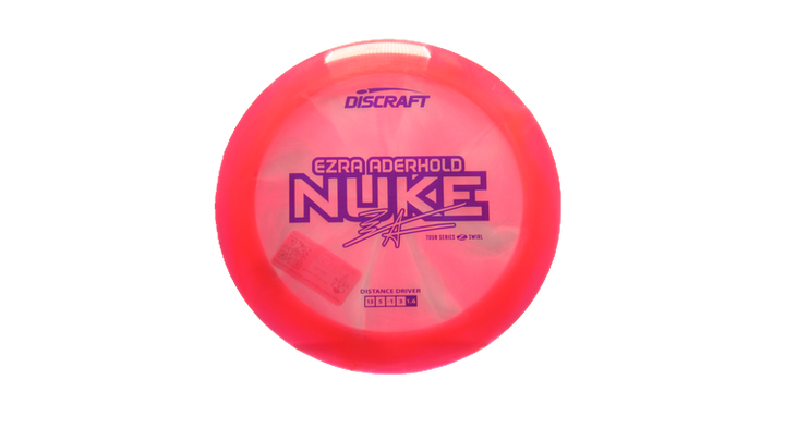 Discraft 2025 Ezra Aderhold Tour Series Z Swirl Nuke Distance Driver Front View