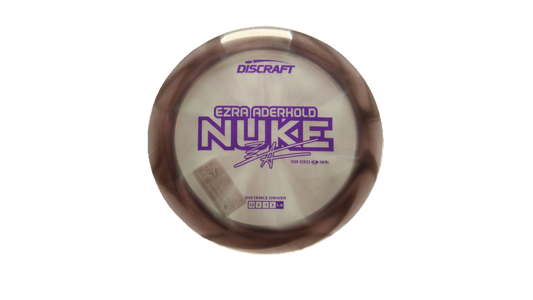 Discraft 2025 Ezra Aderhold Tour Series Z Swirl Nuke Distance Driver Front View