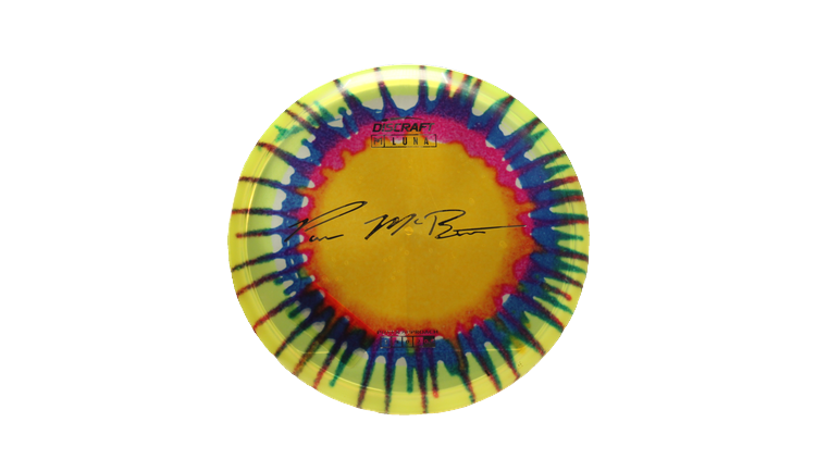 Discraft Paul McBeth Fly Dye Z Luna Putter Front View