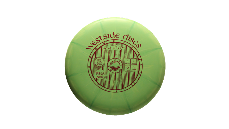 Westside Discs BT Hard Burst Shield Putter Front View