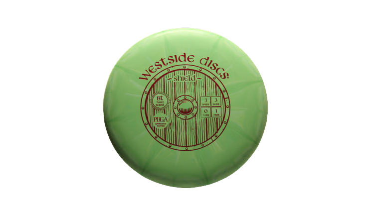 Westside Discs BT Hard Burst Shield Putter Front View