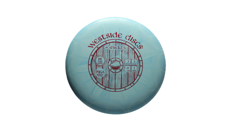 Westside Discs BT Hard Burst Shield Putter Front View