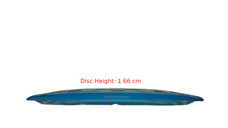 Latitude 64 Opto Sapphire Distance Driver Profile View