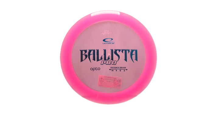 Latitude 64 Opto Ballista Pro Distance Driver Front View