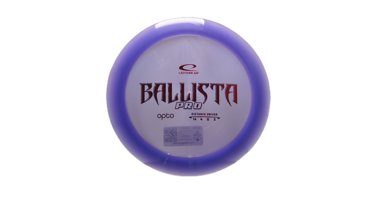 Latitude 64 Opto Ballista Pro Distance Driver Front View