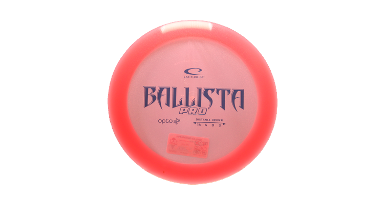 Latitude 64 Opto Air Ballista Pro Distance Driver Front View
