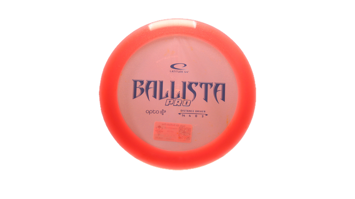 Latitude 64 Opto Air Ballista Pro Distance Driver Front View