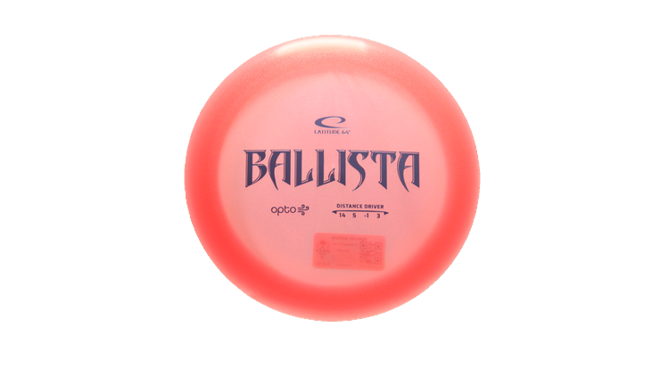 Latitude 64 Opto Air Ballista Distance Driver Front View