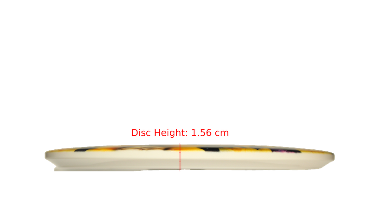 Dynamic Discs Space Kitty Sunflowers DyeMax Verdict Midrange Profile View