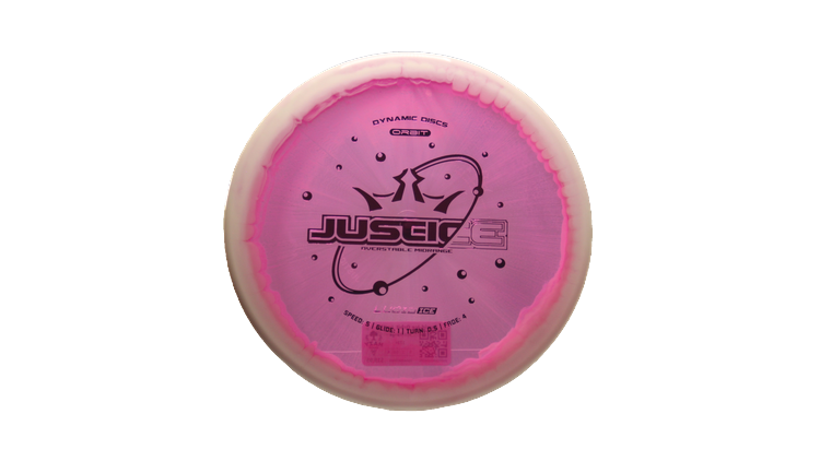 Dynamic Discs Lucid-Ice Orbit Justice Midrange Front View
