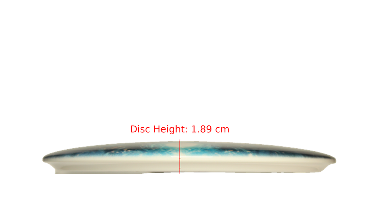 Westside Discs All Knowing Butterfly DyeMax Warship Midrange Profile View