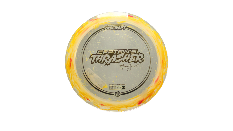 Discraft 2025 Missy Gannon Tour Series Jawbreaker Z Captain's Thrasher Distance Driver Front View