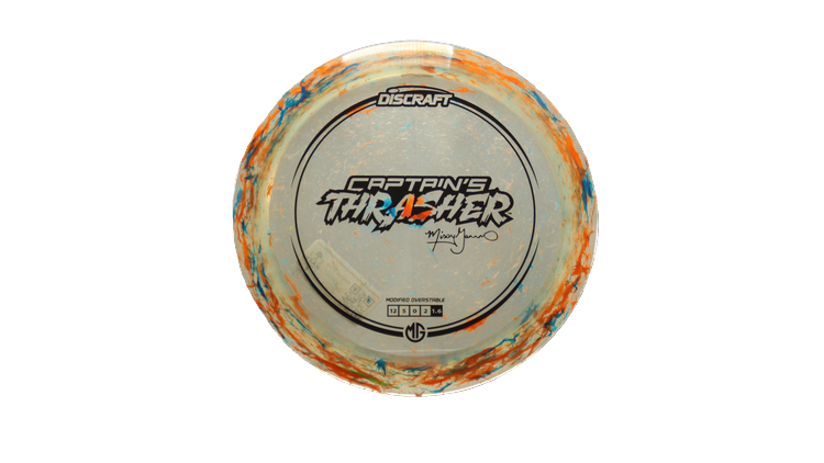 Discraft 2025 Missy Gannon Tour Series Jawbreaker Z Captain's Thrasher Distance Driver Front View