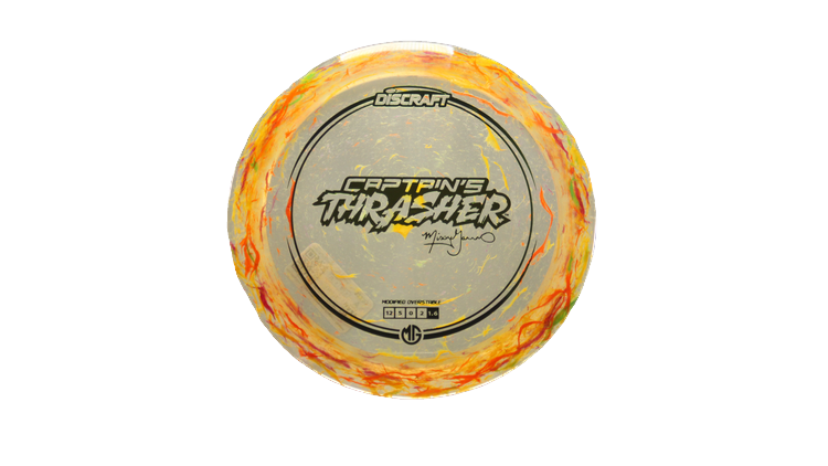 Discraft 2025 Missy Gannon Tour Series Jawbreaker Z Captain's Thrasher Distance Driver Front View
