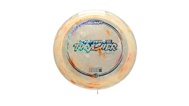 Discraft 2025 Missy Gannon Tour Series Jawbreaker Z Captain's Thrasher Distance Driver Front View