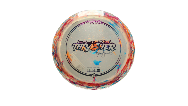 Discraft 2025 Missy Gannon Tour Series Jawbreaker Z Captain's Thrasher Distance Driver Front View