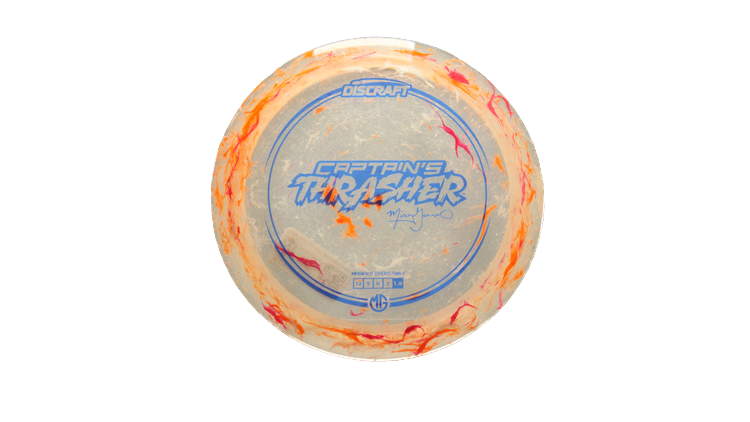 Discraft 2025 Missy Gannon Tour Series Jawbreaker Z Captain's Thrasher Distance Driver Front View