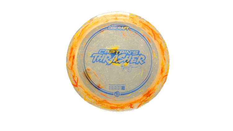 Discraft 2025 Missy Gannon Tour Series Jawbreaker Z Captain's Thrasher Distance Driver Front View