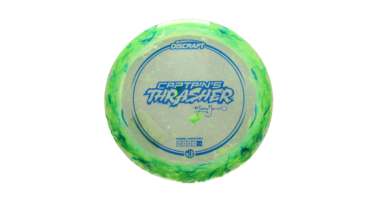 Discraft 2025 Missy Gannon Tour Series Jawbreaker Z Captain's Thrasher Distance Driver Front View
