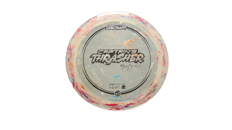 Discraft 2025 Missy Gannon Tour Series Jawbreaker Z Captain's Thrasher Distance Driver Front View