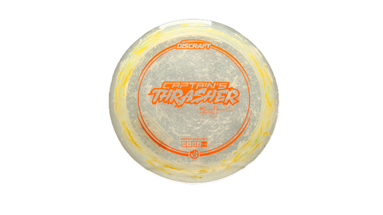 Discraft 2025 Missy Gannon Tour Series Jawbreaker Z Captain's Thrasher Distance Driver Front View