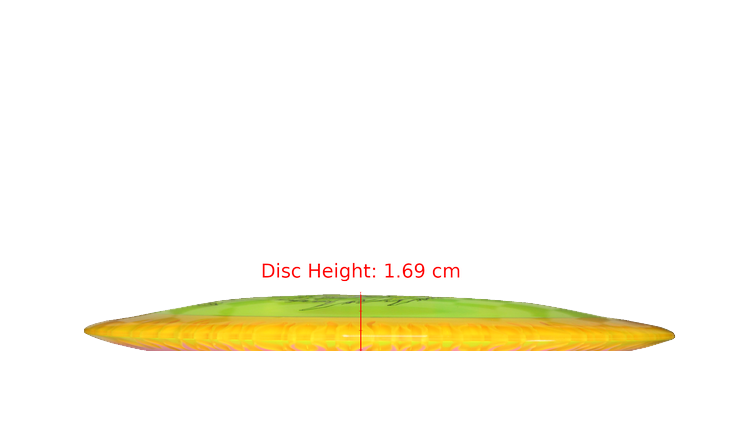 Discraft Fuzed Z Scorch Distance Driver Profile View