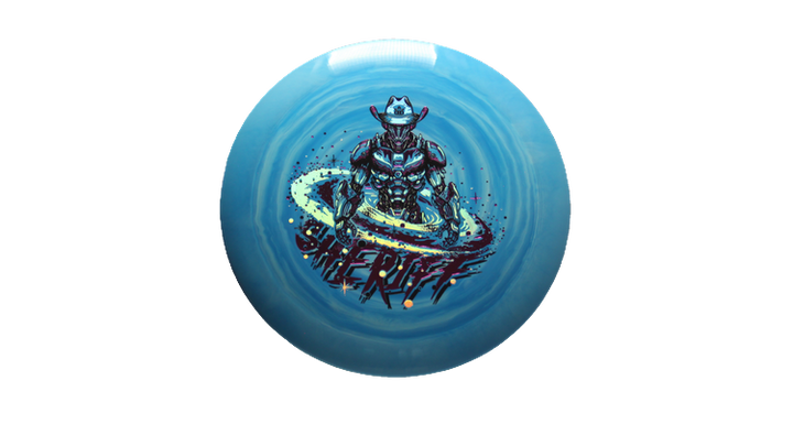 Dynamic Discs Galactic Lawman Fuzion Swirl Sheriff Distance Driver Front View