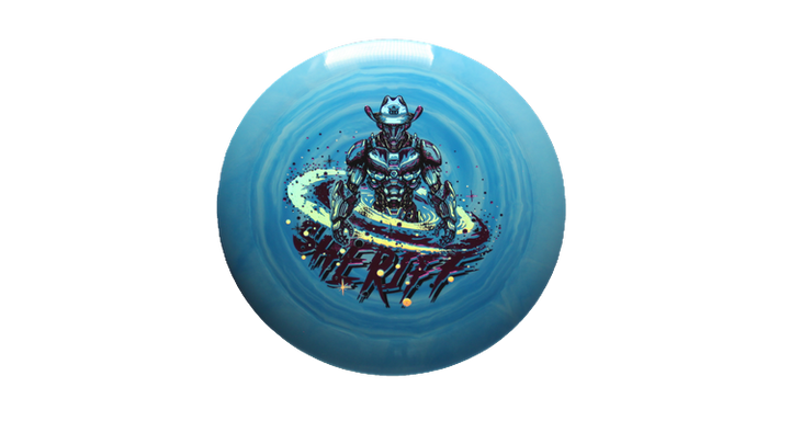 Dynamic Discs Galactic Lawman Fuzion Swirl Sheriff Distance Driver Front View