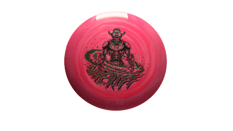 Dynamic Discs Galactic Lawman Fuzion Swirl Sheriff Distance Driver Front View