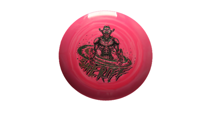 Dynamic Discs Galactic Lawman Fuzion Swirl Sheriff Distance Driver Front View