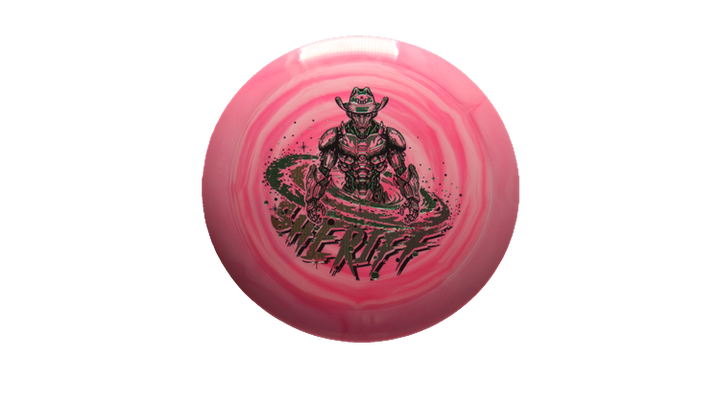 Dynamic Discs Galactic Lawman Fuzion Swirl Sheriff Distance Driver Front View
