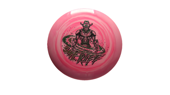 Dynamic Discs Galactic Lawman Fuzion Swirl Sheriff Distance Driver Front View