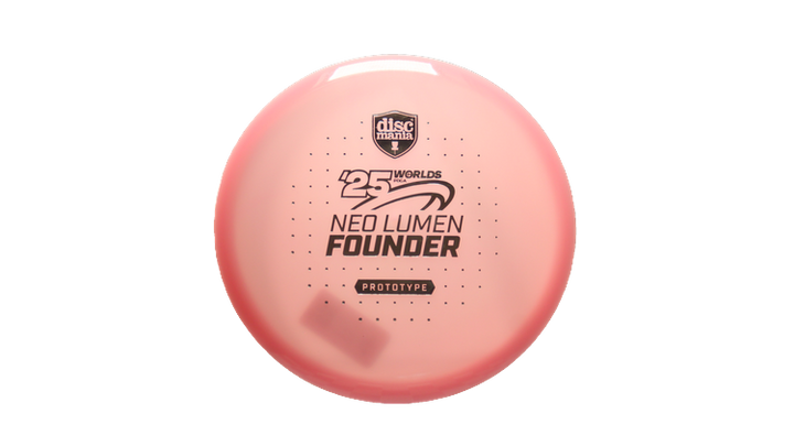 Discmania Prototype Pro Worlds 2025 Neo Lumen Founder Midrange Front View