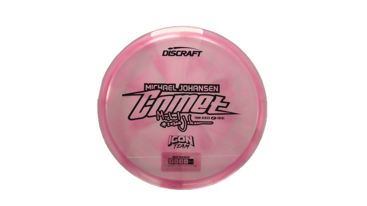 Discraft 2025 Michael Johansen Tour Series Z Swirl Comet Midrange Front View