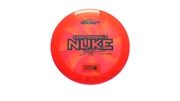 Discraft 2025 Ezra Aderhold Tour Series Z Swirl Nuke Distance Driver Front View