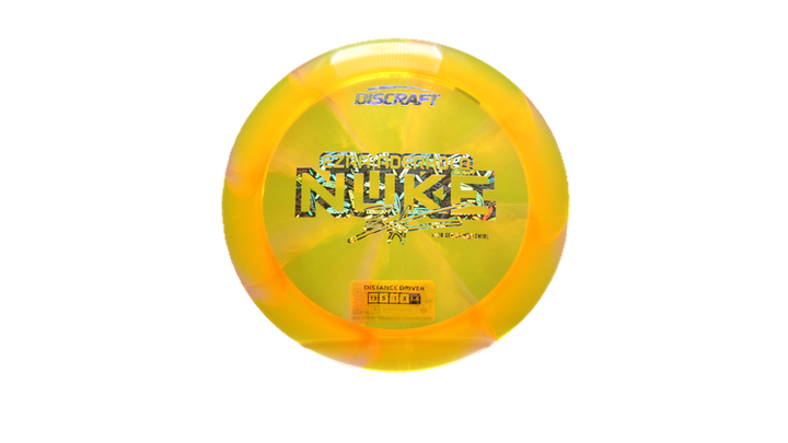 Discraft 2025 Ezra Aderhold Tour Series Z Swirl Nuke Distance Driver Front View