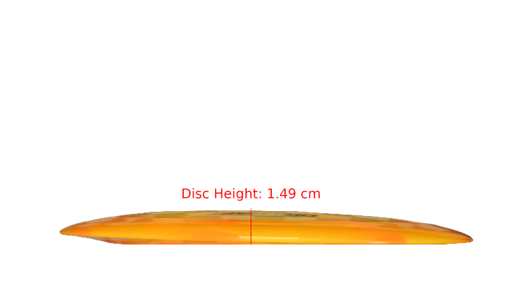 Discraft 2025 Ezra Aderhold Tour Series Z Swirl Nuke Distance Driver Profile View